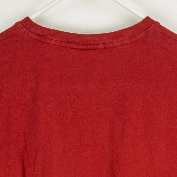 Gymshark T-Shirt Men’s Large Athletic Fit Red Long Sleeve Graphic Legacy Shark - Picture 9 of 10